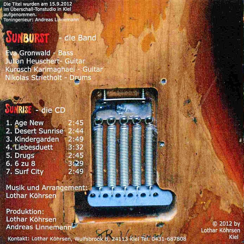 SUNRISE Back-Cover