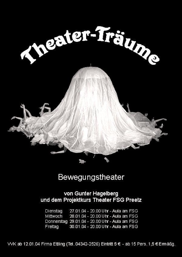 Plakat 'Theater-Tr&auuuml;ume'